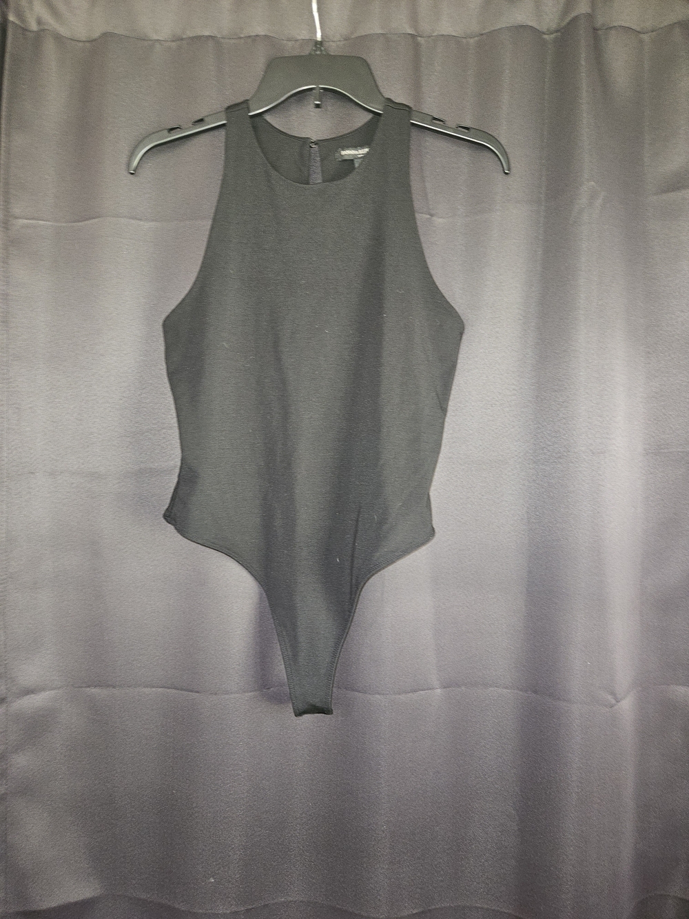 Banana Republic Factory Black Sleeveless High-Neck Bodysuit